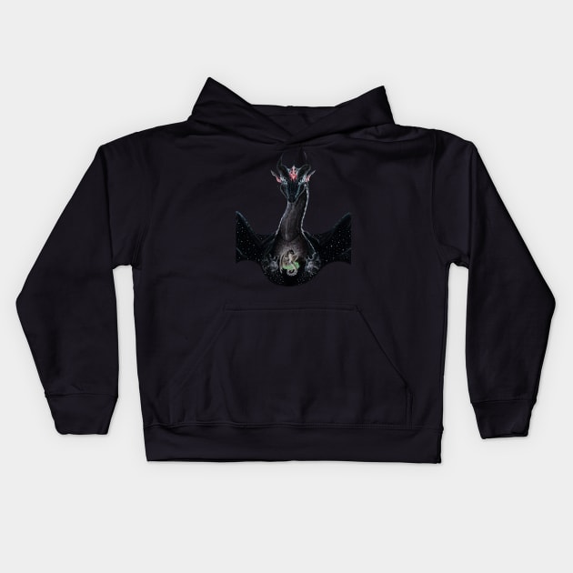 Darkstalker and Peacemaker Sticker Kids Hoodie by Lycoris ArtSpark